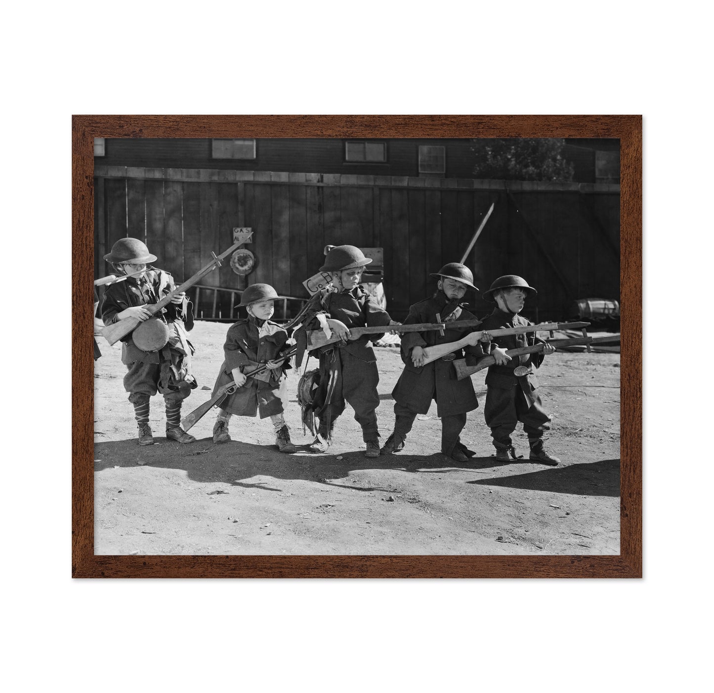 Children Soldier Play 1940s
