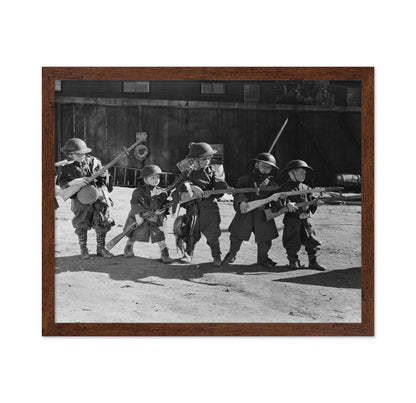 Children Soldier Play 1940s