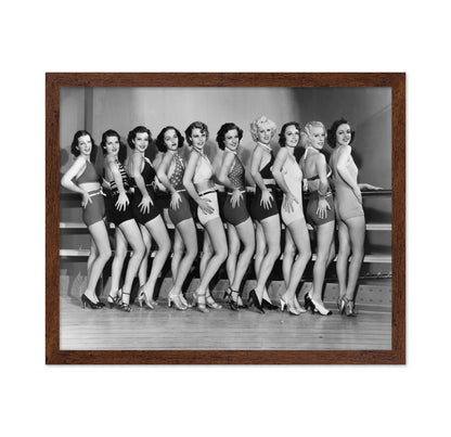 Line Of Female Dancers 1930s