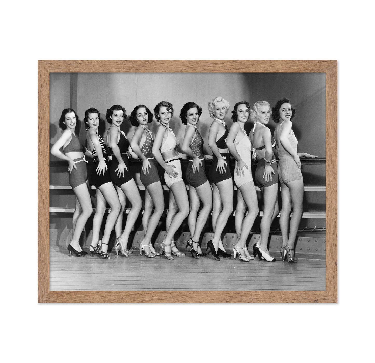 Line Of Female Dancers 1930s