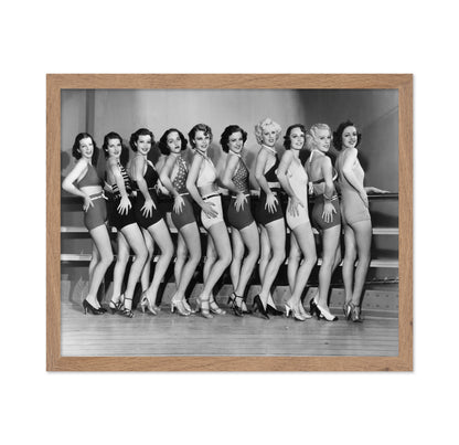 Line Of Female Dancers 1930s