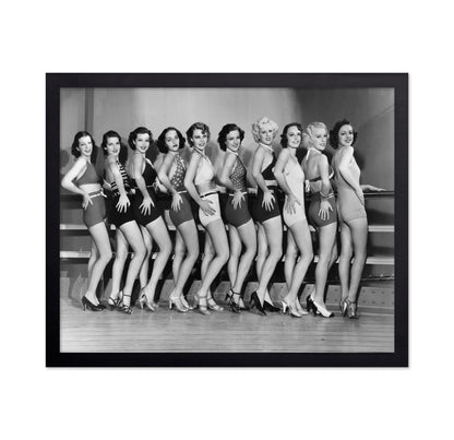 Line Of Female Dancers 1930s