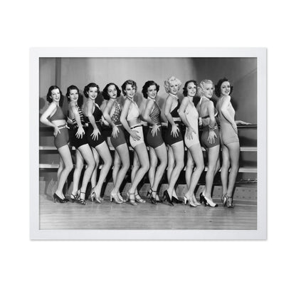 Line Of Female Dancers 1930s