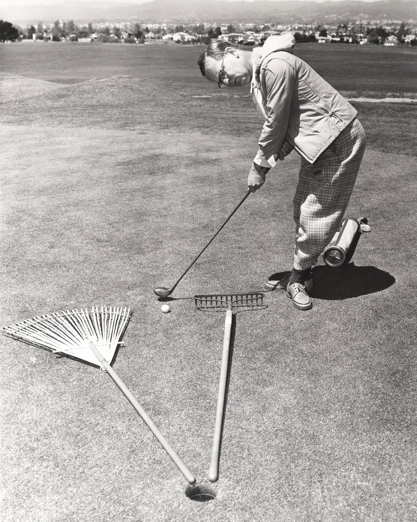 Golf Green Scene 1950s