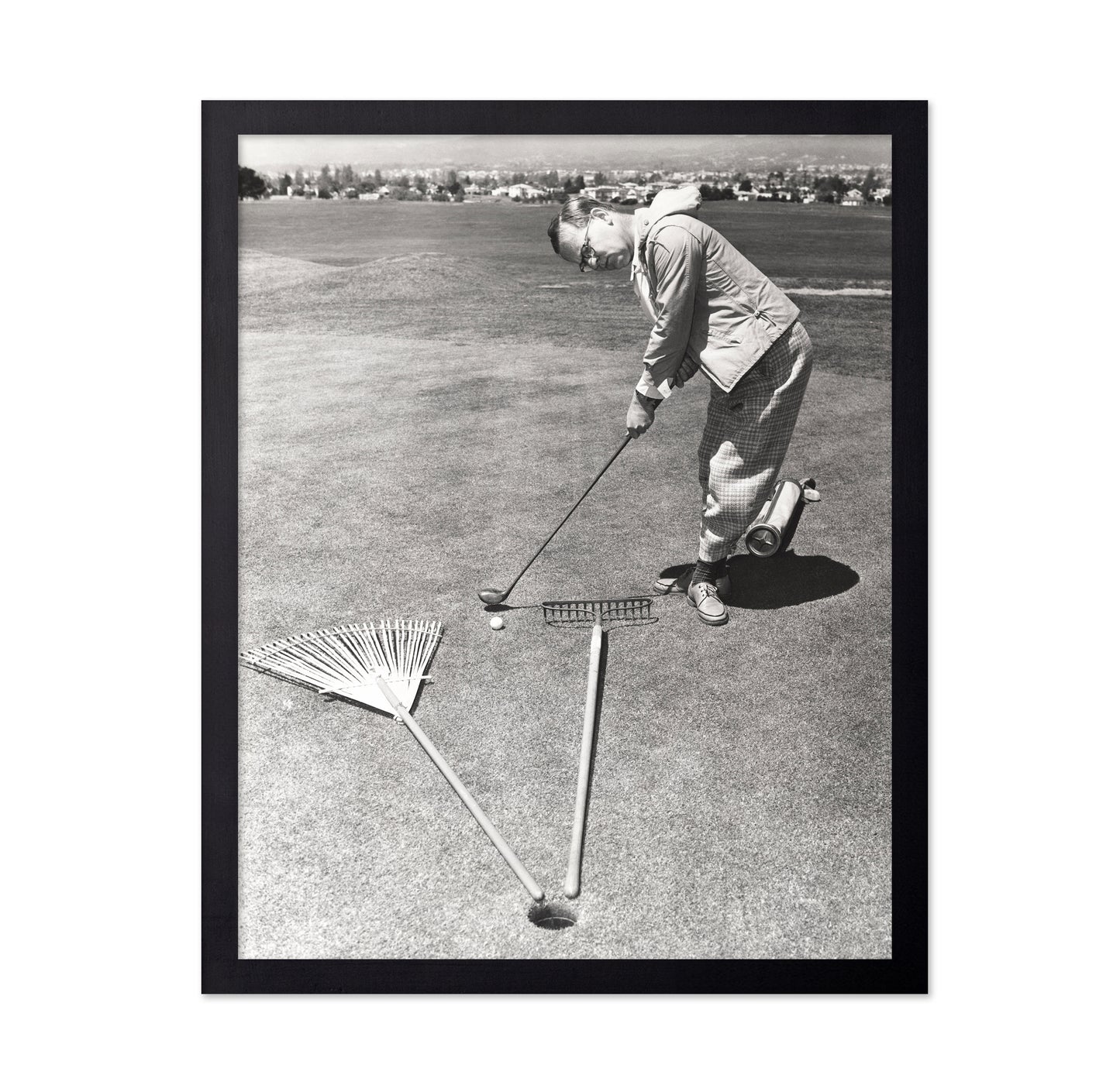 Golf Green Scene 1950s