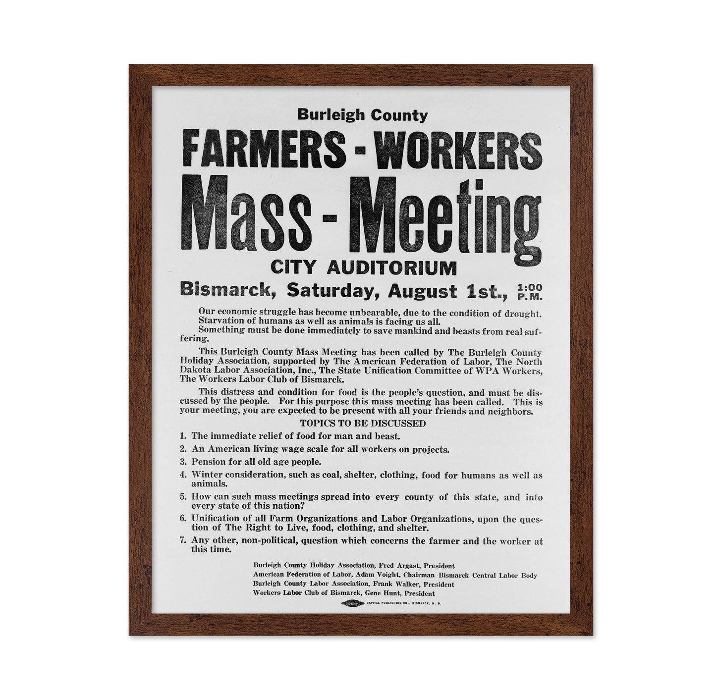 Mass Meeting 1937