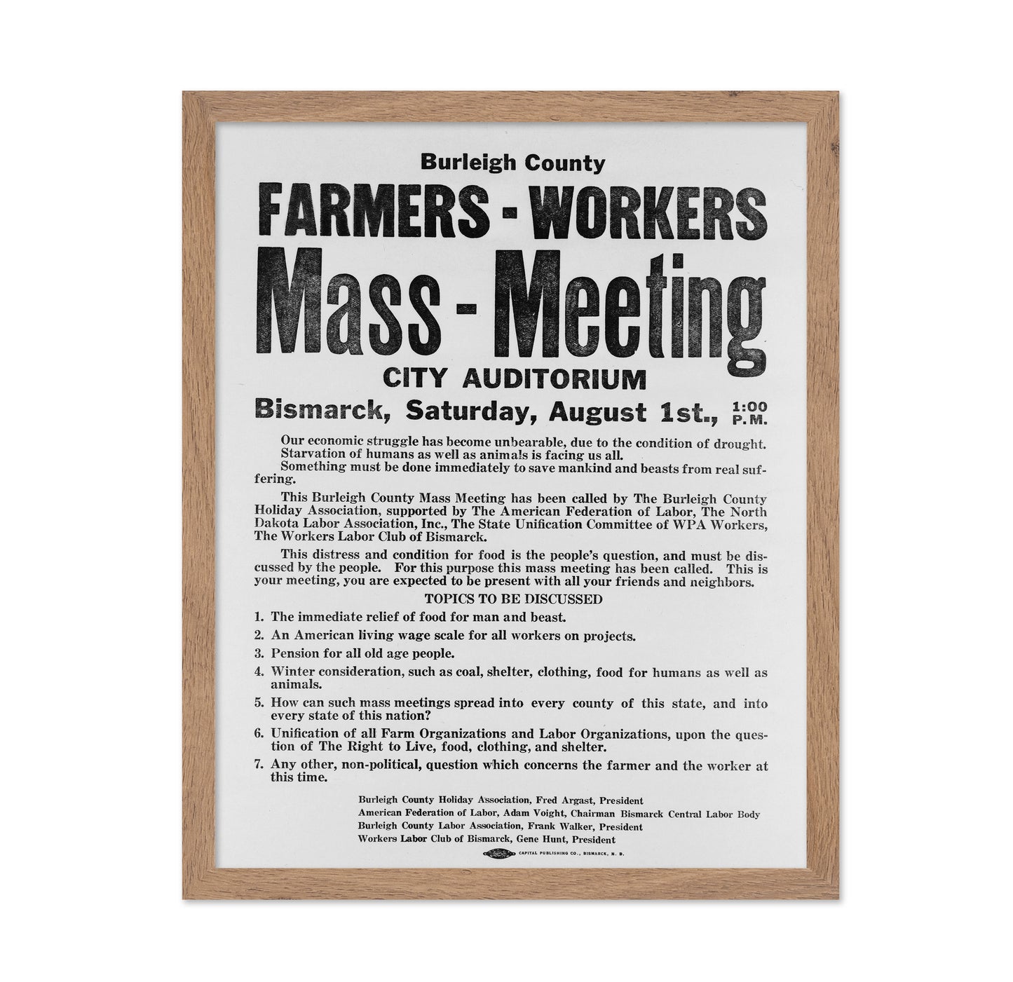 Mass Meeting 1937