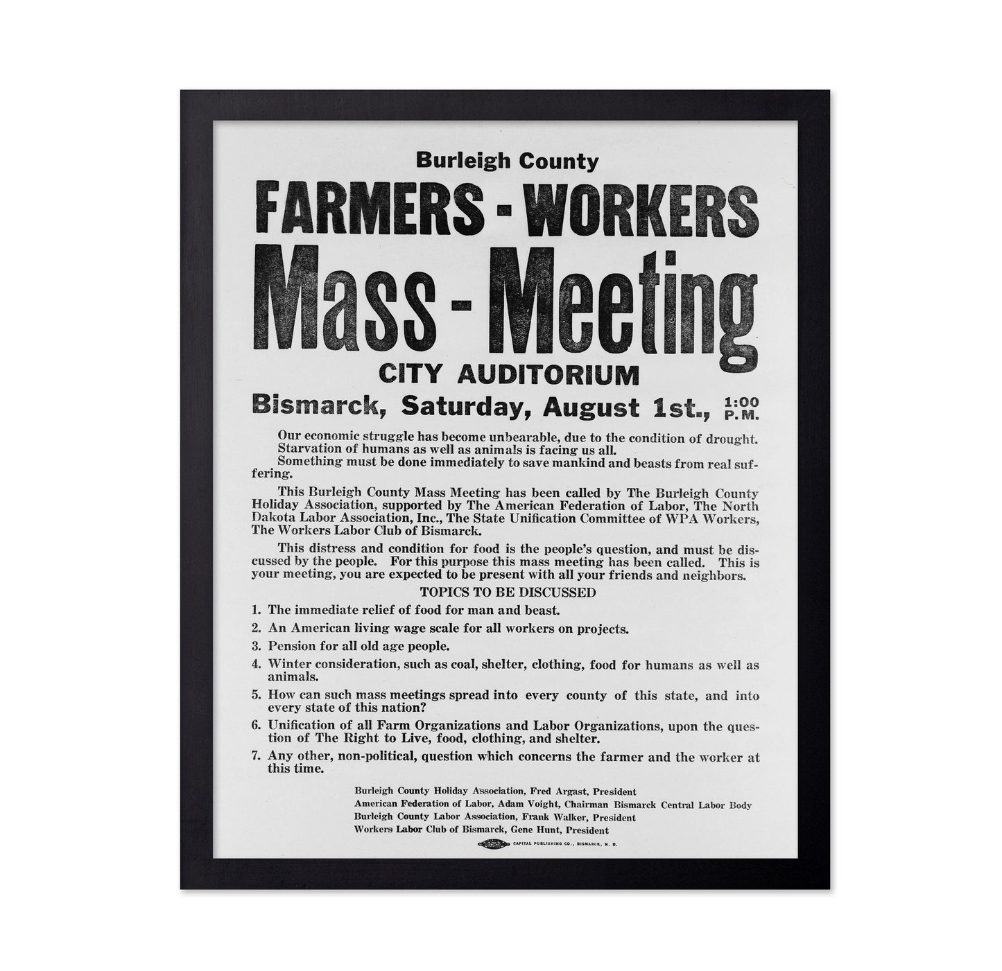 Mass Meeting 1937