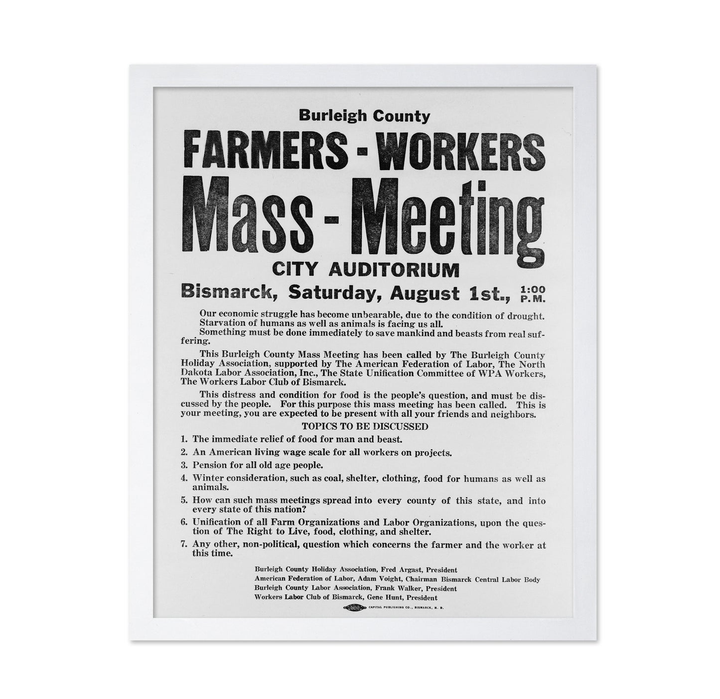 Mass Meeting 1937