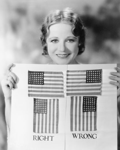 Flag Display Guide 1930s