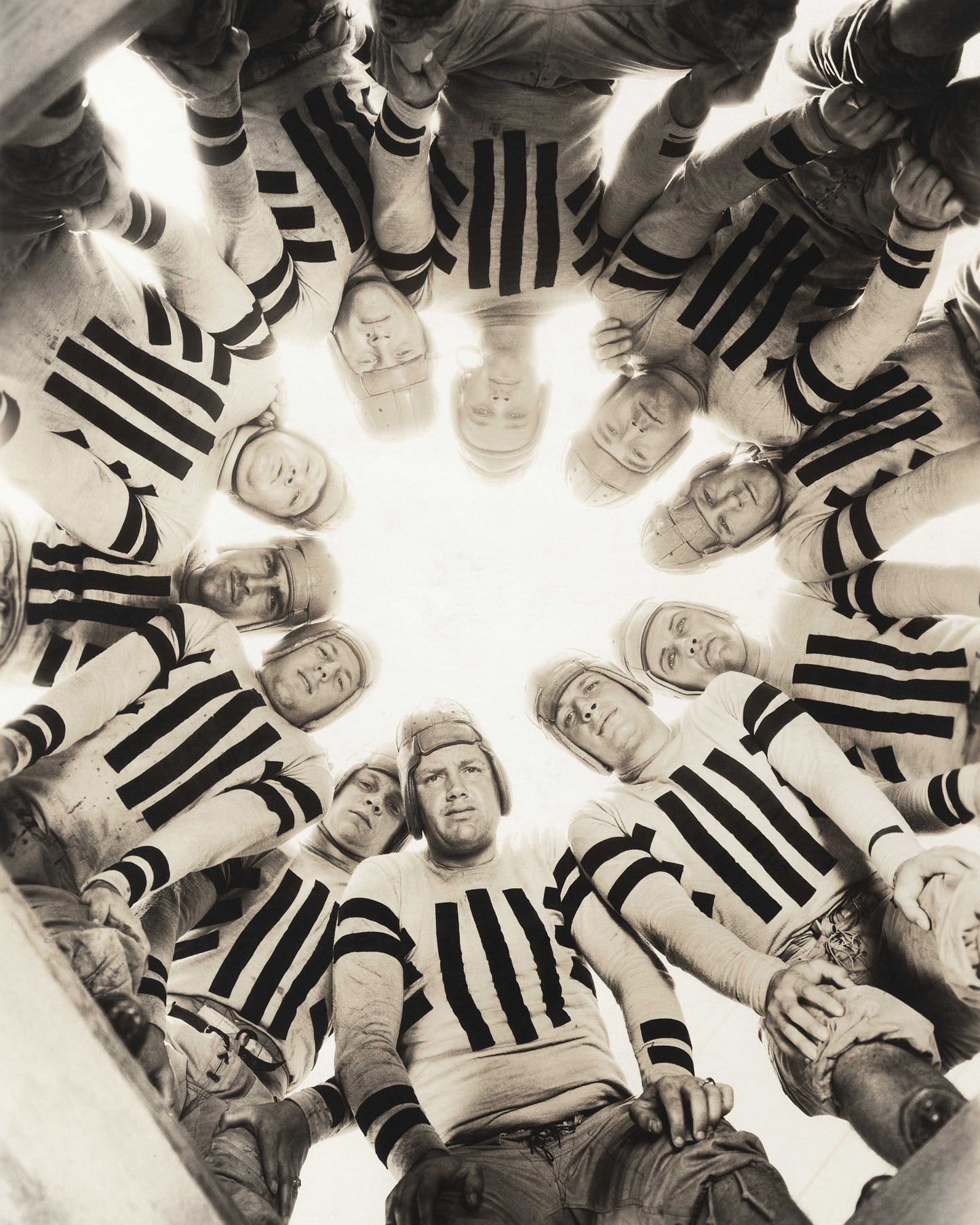 Football Huddle 1930s