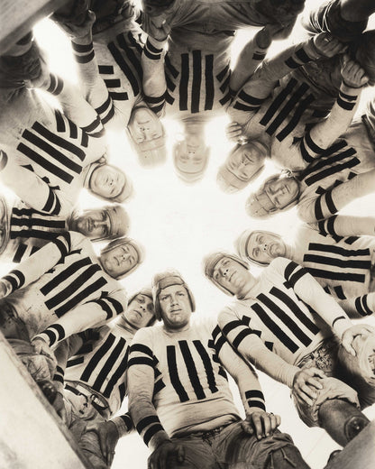 Football Huddle 1930s