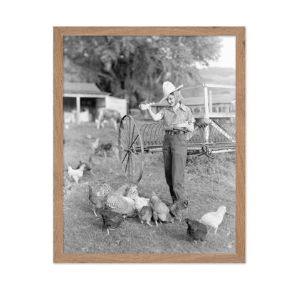 Farm Woman Scene 1940s
