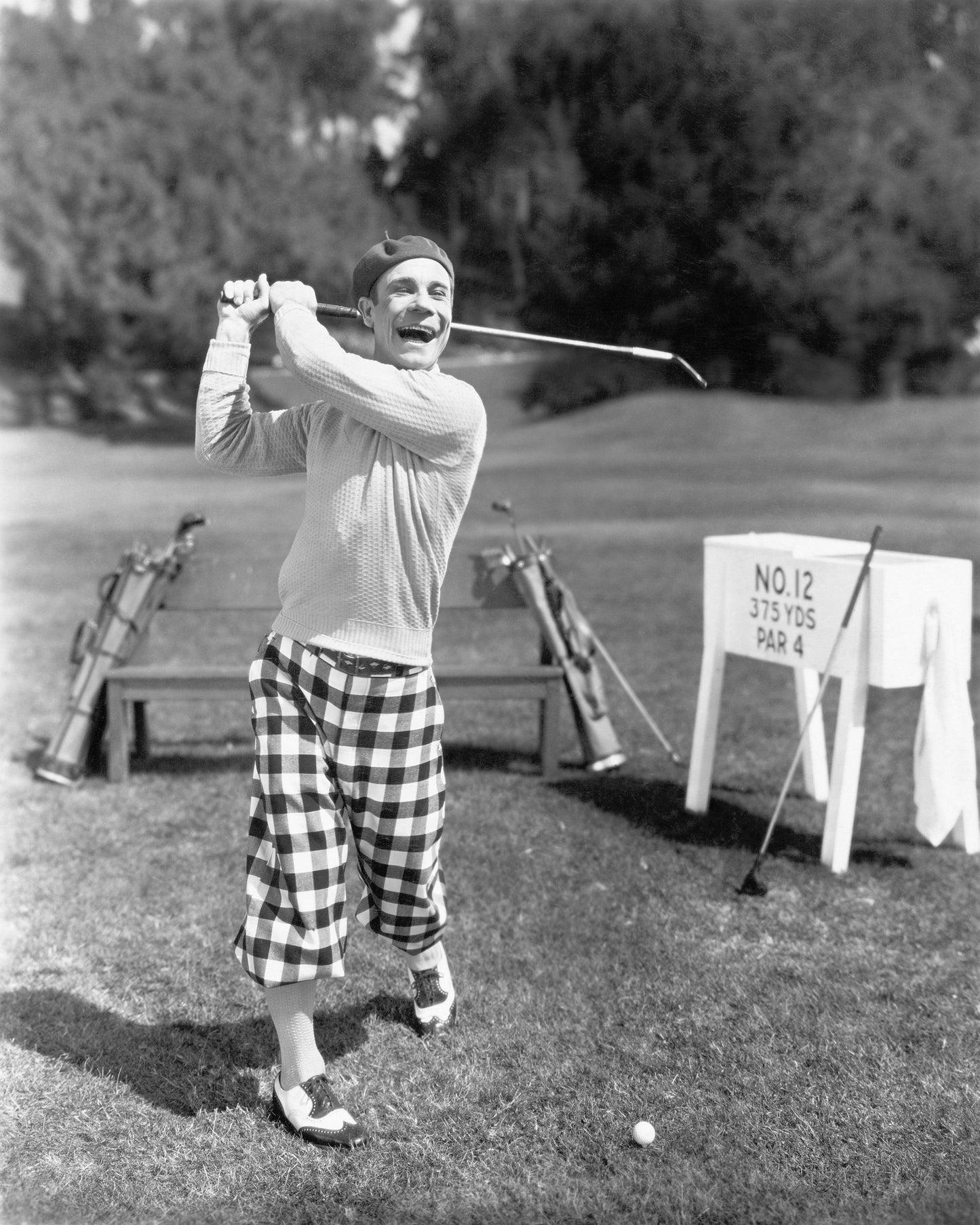 Vintage Golf Scene 1930s