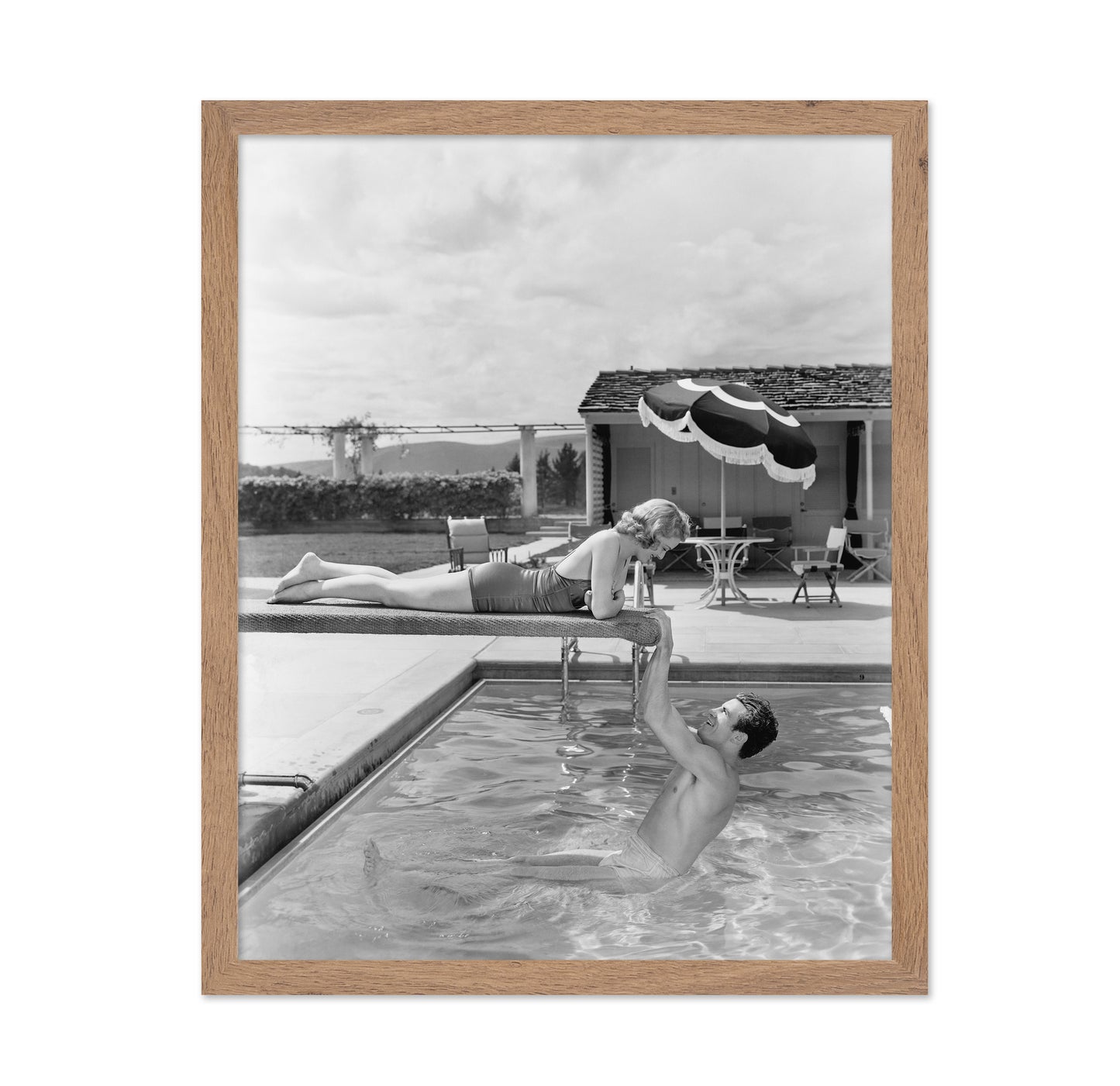 Poolside Couple 1930s
