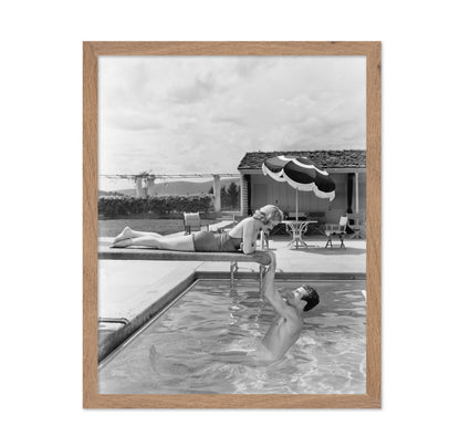 Poolside Couple 1930s