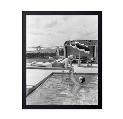 Poolside Couple 1930s