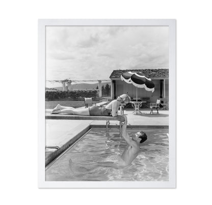 Poolside Couple 1930s