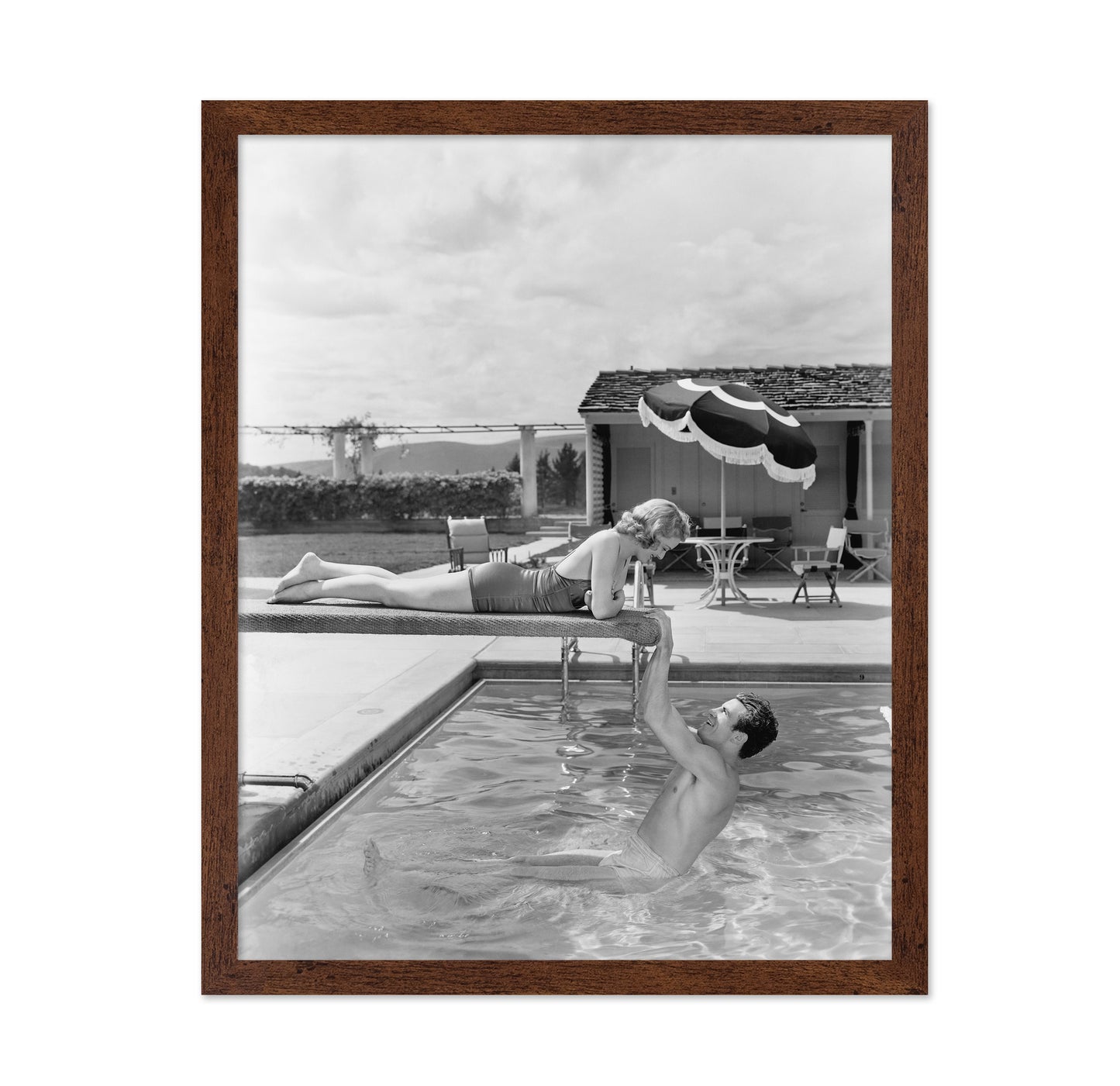 Poolside Couple 1930s