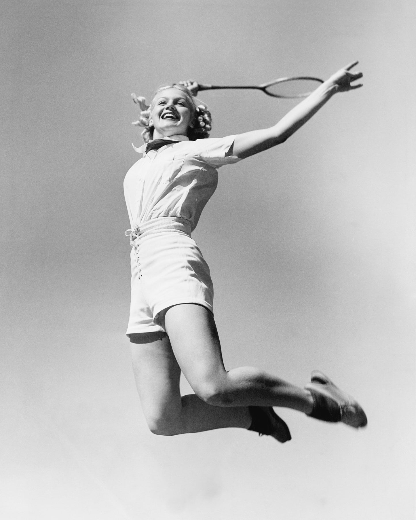 Woman with Tennis Racket 1930