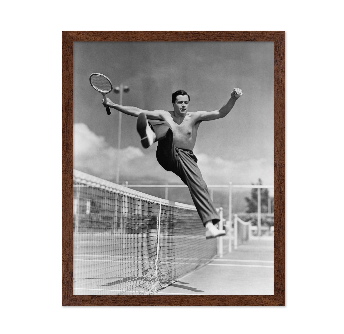 Tennis Player Jumping 1930