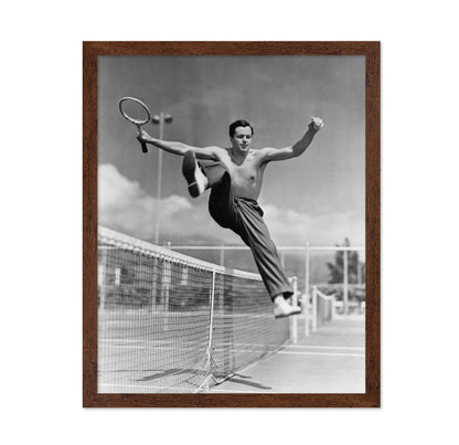 Tennis Player Jumping 1930