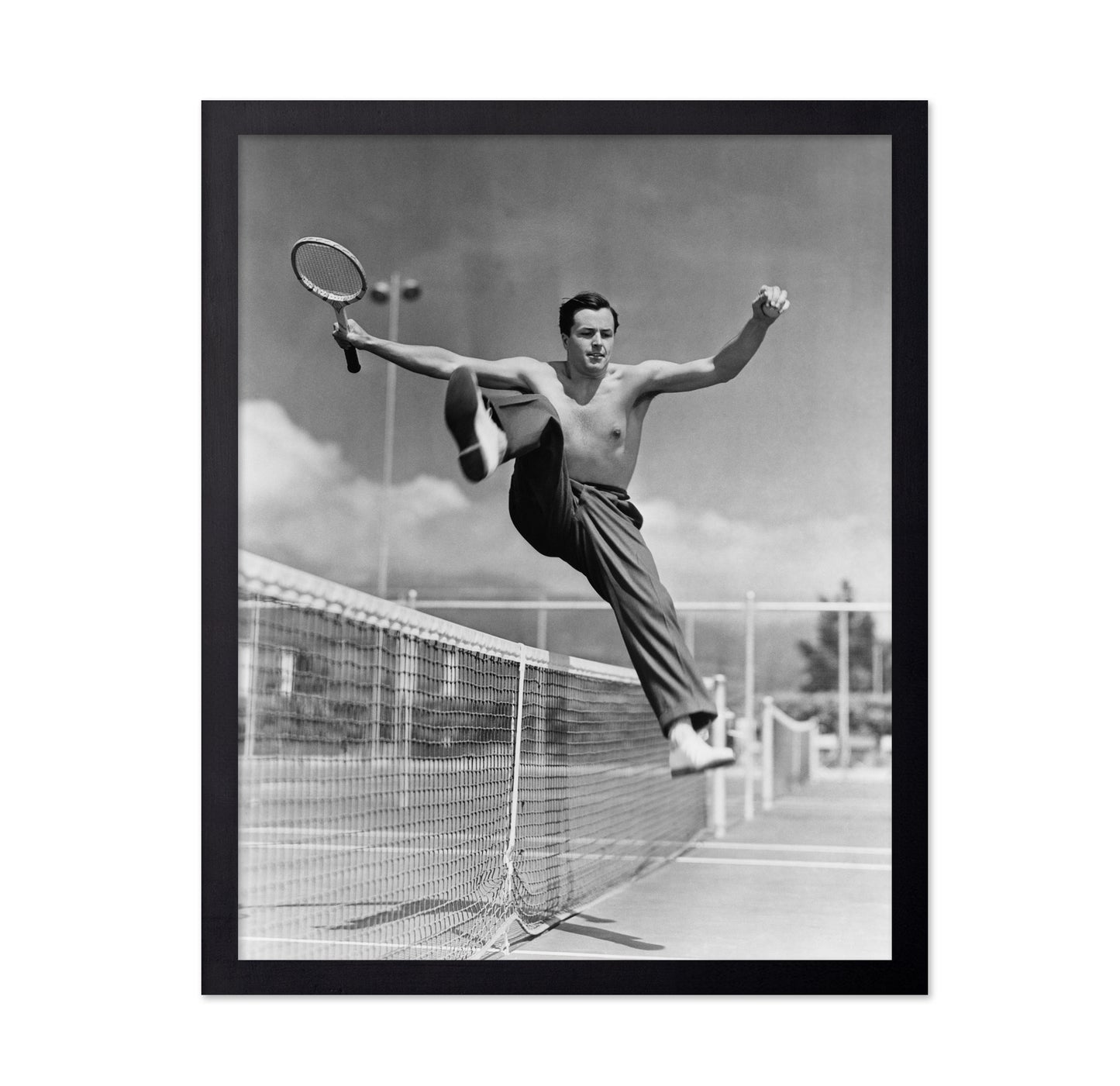 Tennis Player Jumping 1930