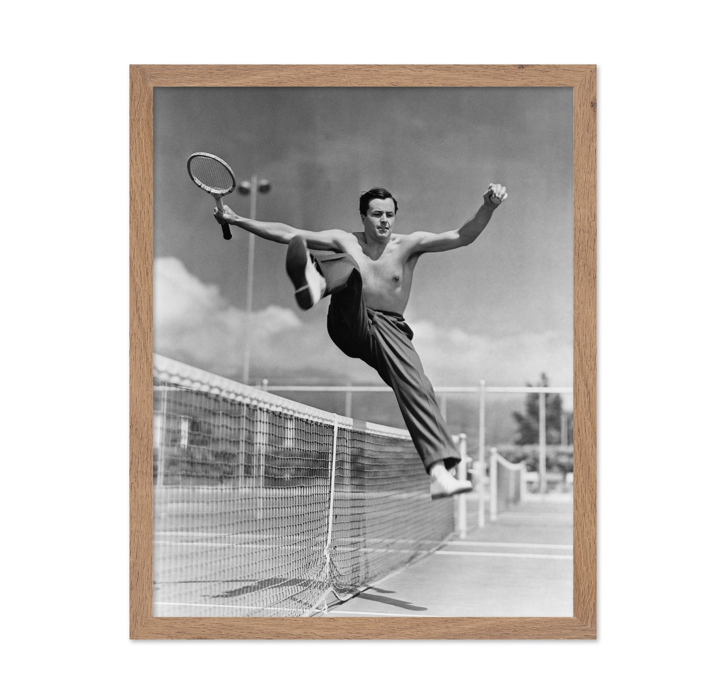 Tennis Player Jumping 1930