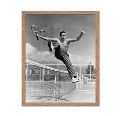 Tennis Player Jumping 1930