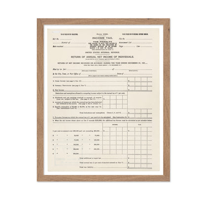 Income Tax Form 1913