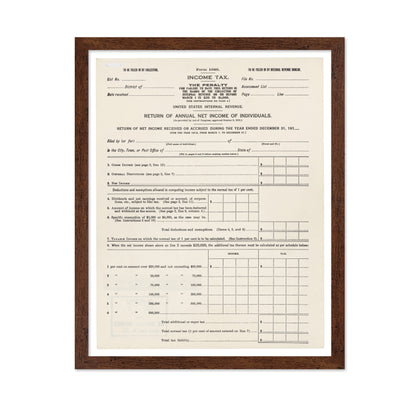 Income Tax Form 1913