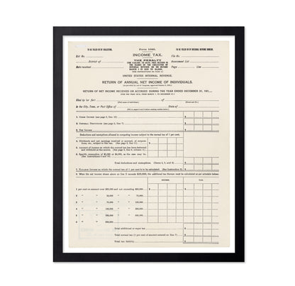 Income Tax Form 1913