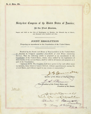 16th Amendment 1913
