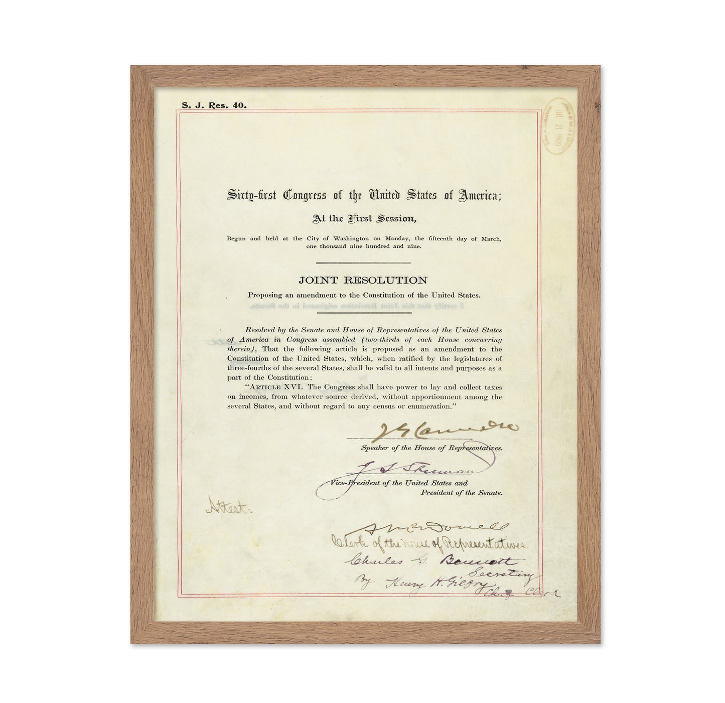 16th Amendment 1913