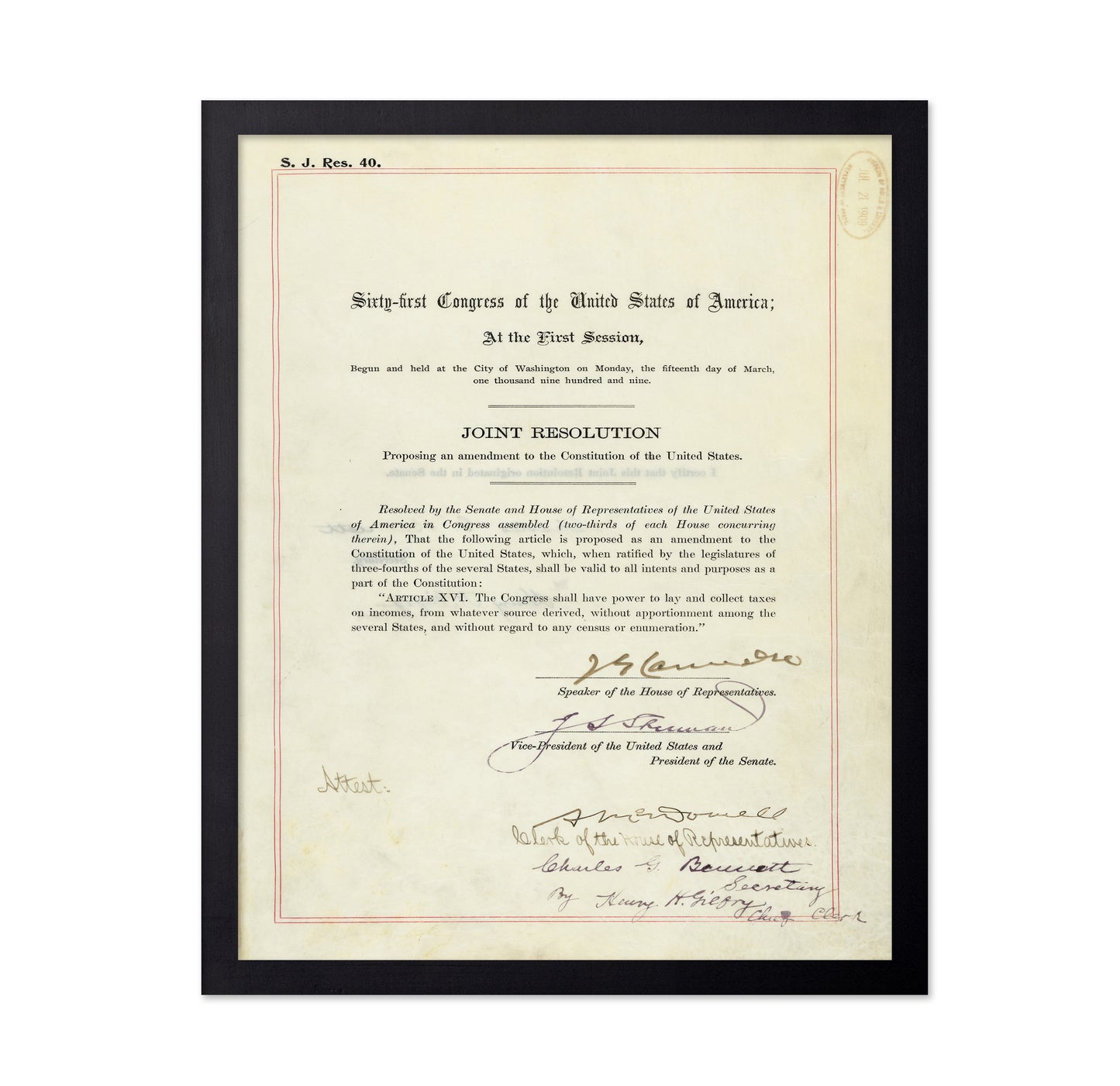 16th Amendment 1913