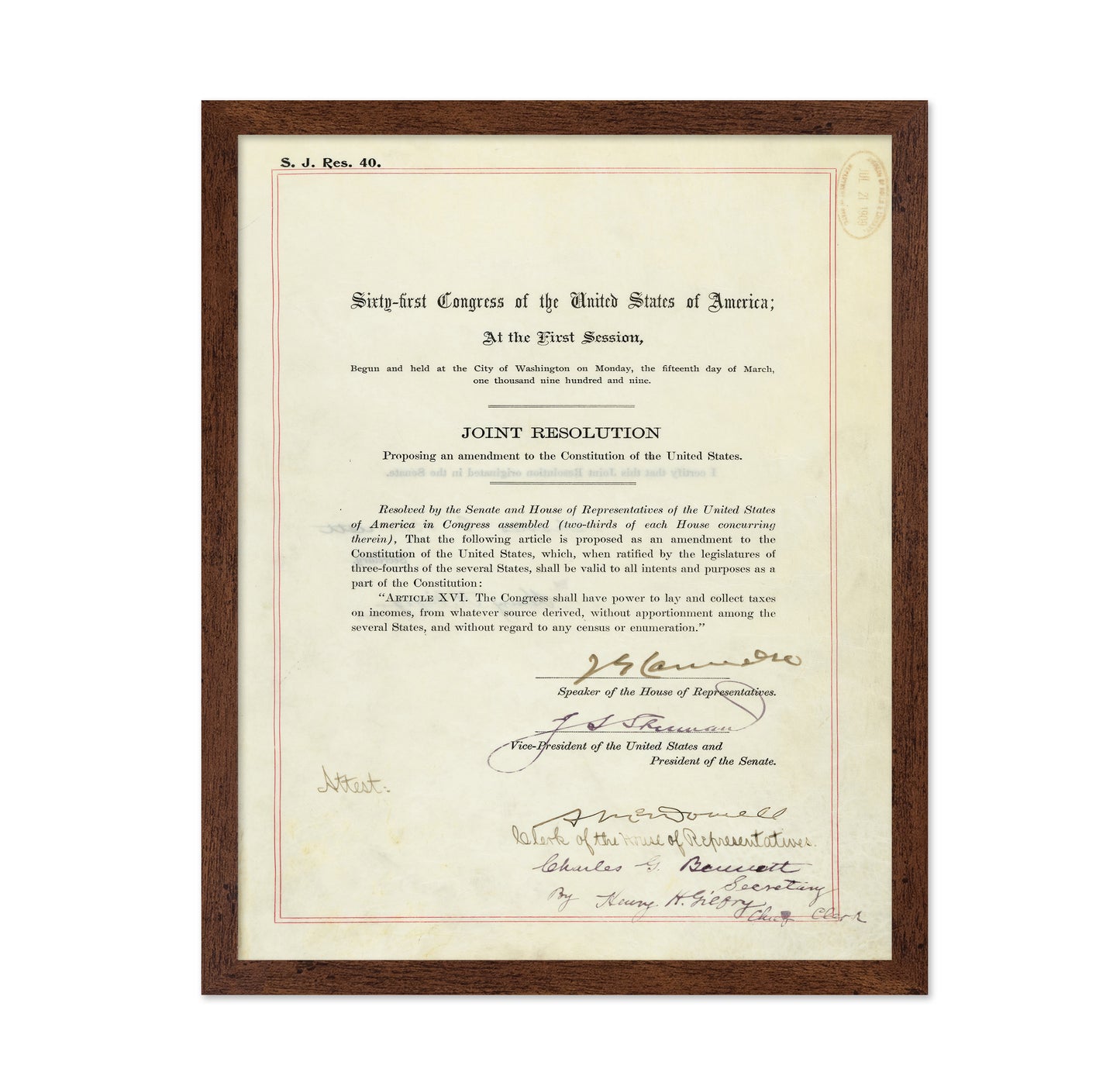 16th Amendment 1913