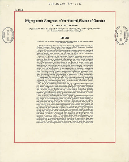 Voting Rights Act 1965