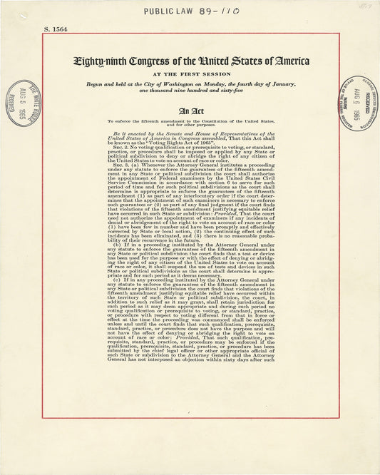 Voting Rights Act 1965
