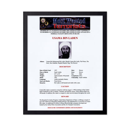 Bin Laden Poster 1999