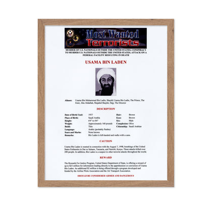 Bin Laden Poster 1999