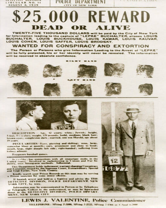 Lepke Wanted Poster 1949
