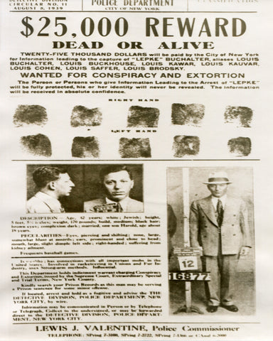 Lepke Wanted Poster 1949