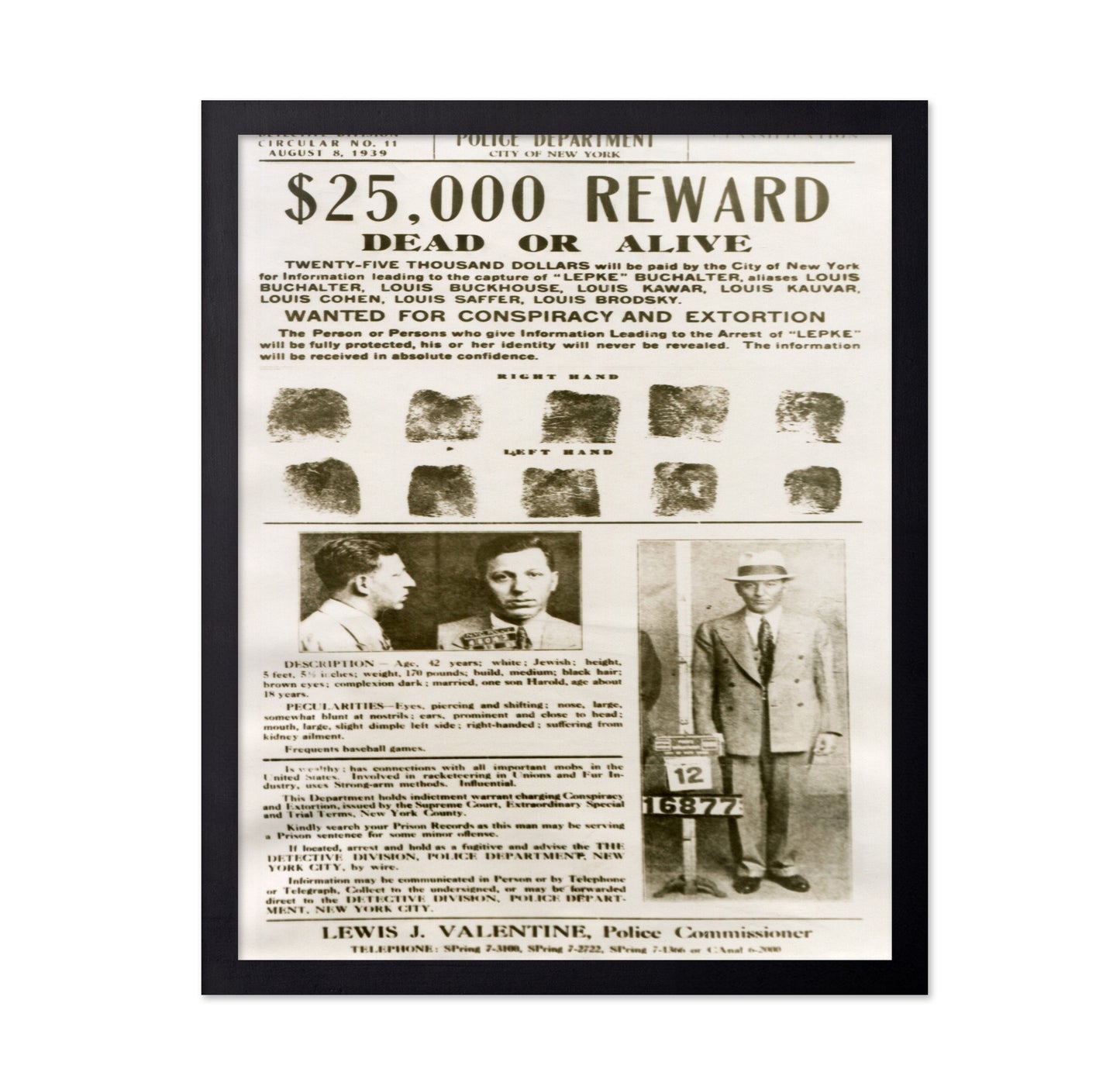 Lepke Wanted Poster 1949