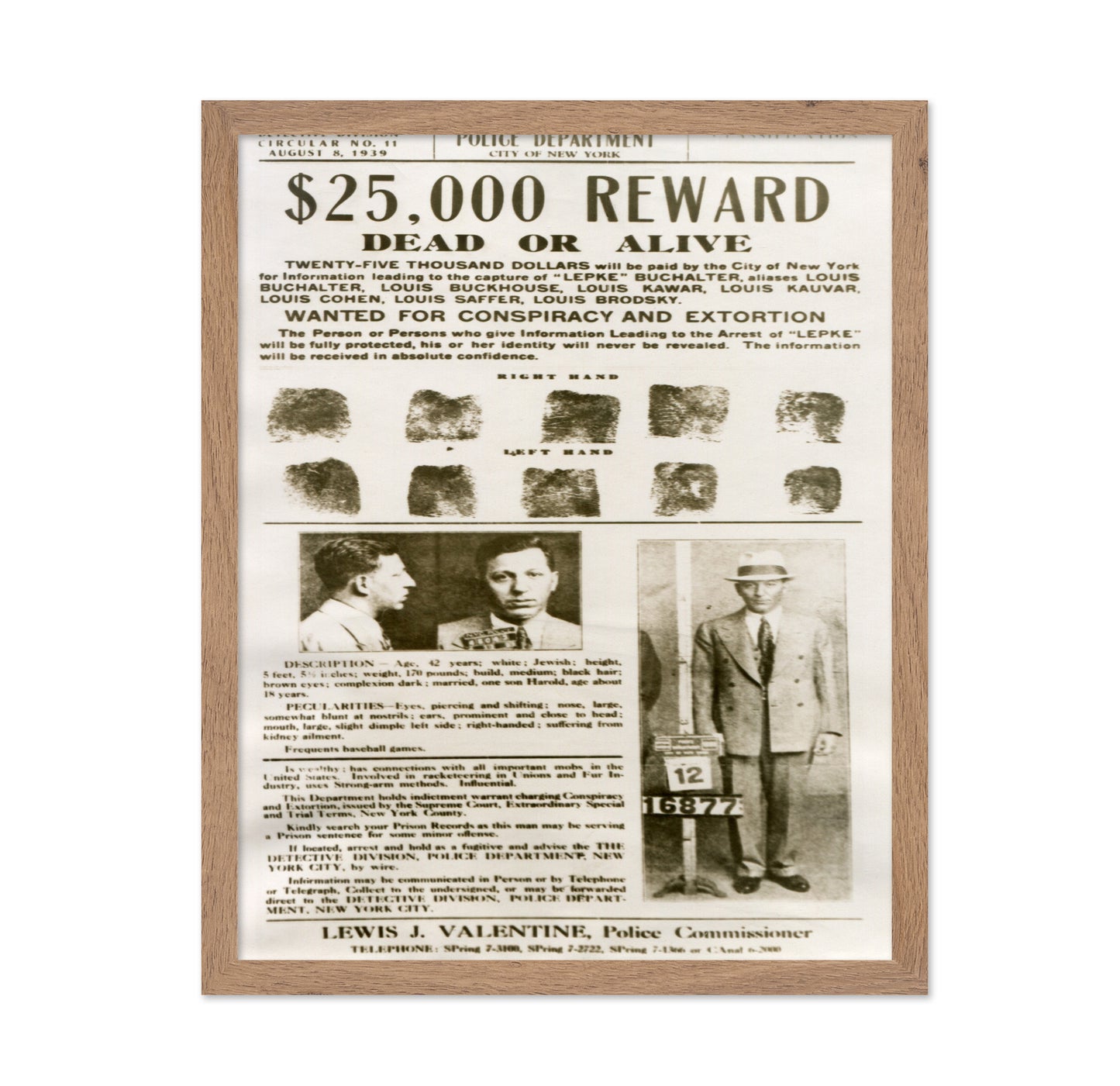 Lepke Wanted Poster 1949