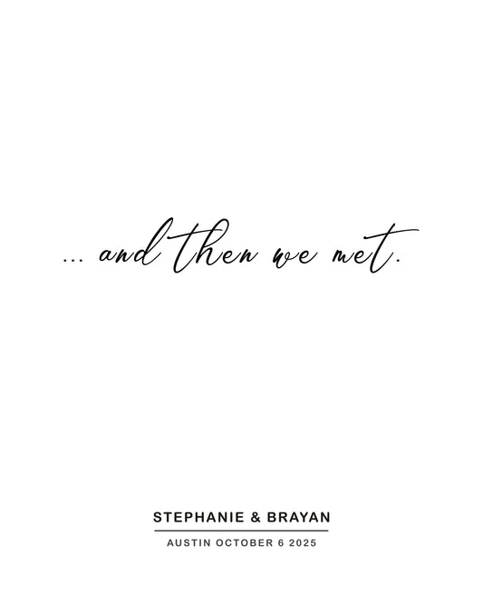 And Then We Met