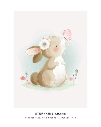 Watercolor Newborn Profile