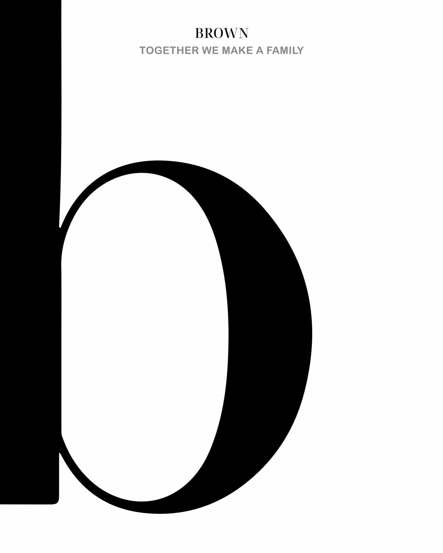 Letter B - Name