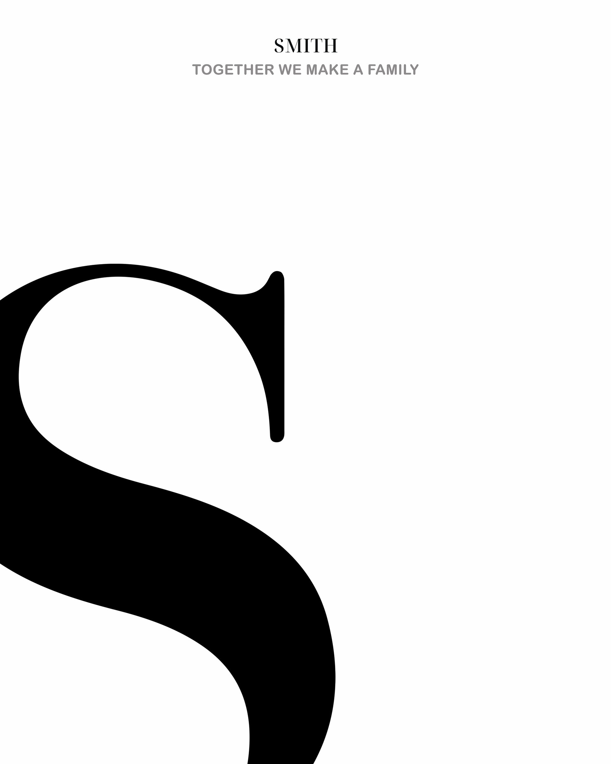 Letter S - Name