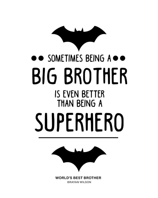 Big Brother Superhero Personal