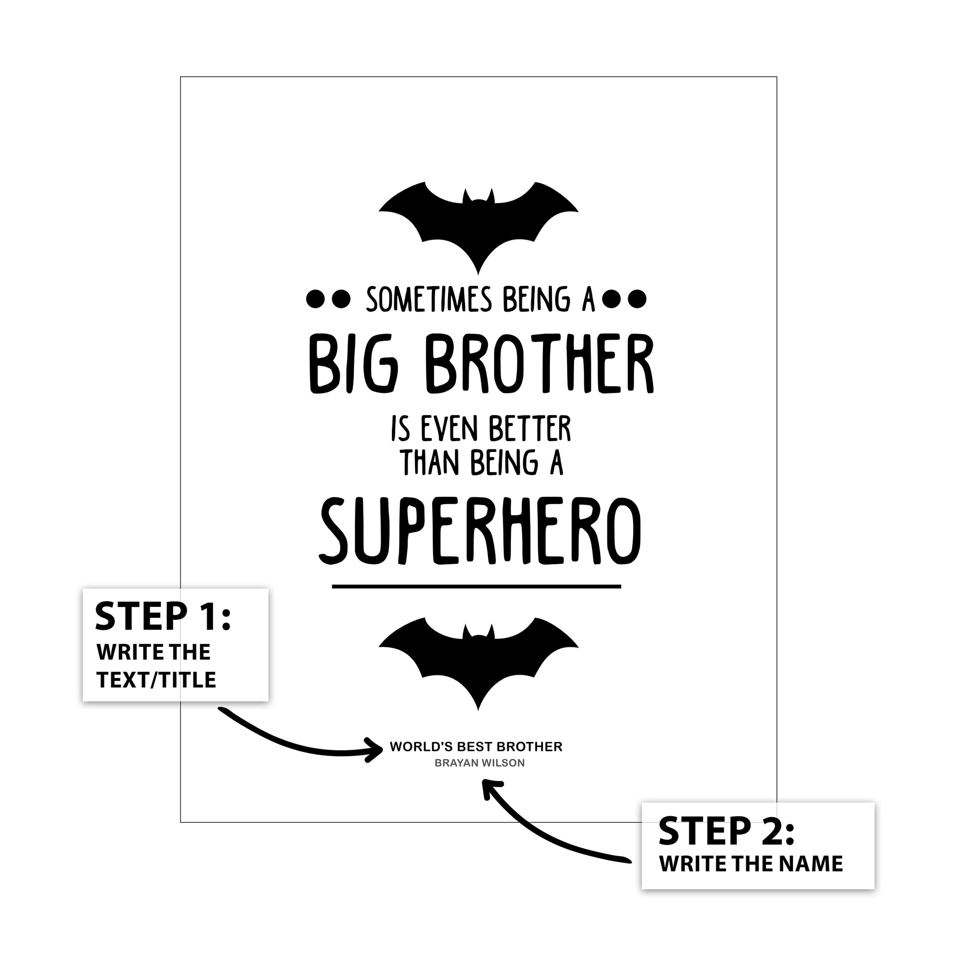 Big Brother Superhero Personal